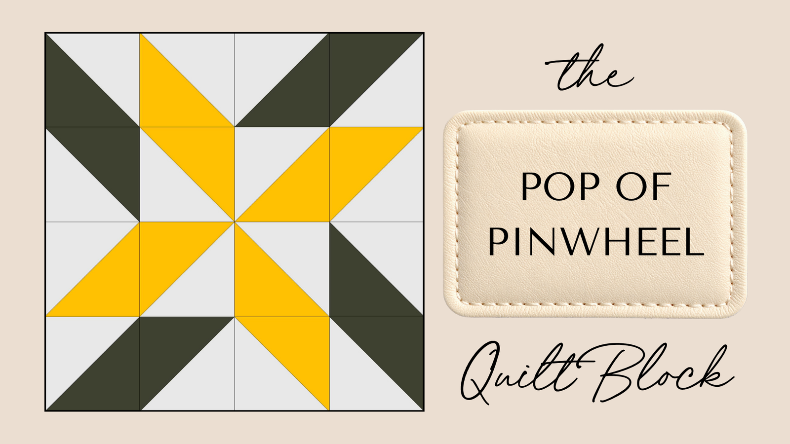 Pop of Pinwheel Quilt Block
