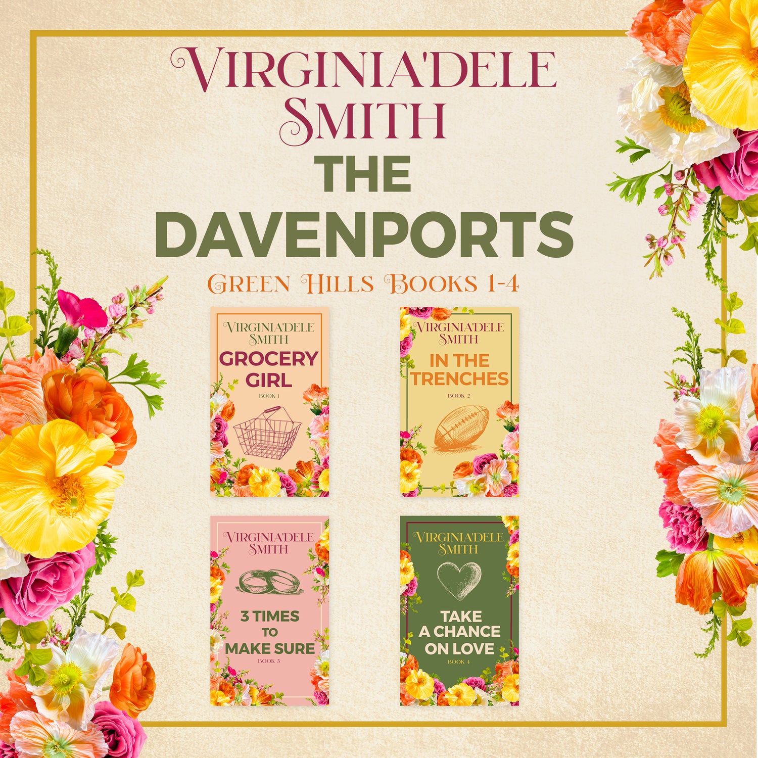 The Davenports: Books 1–4 + Bonus Cookbook