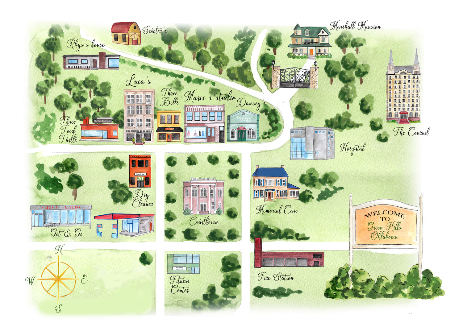 Green Hills Post Cards